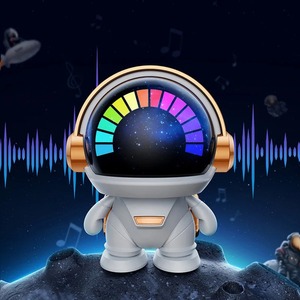 Wireless <b>Bluetooth</b>-Compatible Astronaut <b>Speaker</b> Cartoon Astronaut <b>Speaker</b> RGB Night Lamp <b>Lighted</b> Portable Outdoor Audio - Product Image 1