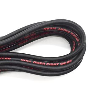 カスタム0.8mm 20mm黒色厚手ラテックスストレッチバンジーショックロープコーティングナイロン弾性コードストリング（屋外、家庭用テキスタイル、靴用） - Product Image 3