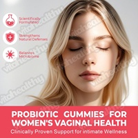 Gummies probiotiques pour femmes Vitahealthy OEM/ODM, mélangées à des baies de canneberge, gummies probiotiques pour femmes pour la santé vaginale
