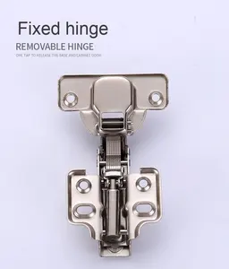 Bisagra <span class=keywords><strong>de</strong></span> cierre suave hidráulica gruesa 0,8 para puerta <span class=keywords><strong>de</strong></span> acero laminado en frío fijo, gabinetes <span class=keywords><strong>de</strong></span> copa <span class=keywords><strong>de</strong></span> 35mm <span class=keywords><strong>de</strong></span> diámetro para dormitorio, sala <span class=keywords><strong>de</strong></span> estar moderna - Product Image 2