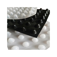 Planche de drainage en HDPE 8mm 10mm 12mm 16mm 20mm, plaque de drainage alvéolée pour toit, jardin, sous-sol