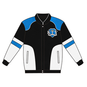 Abito da corsa personalizzabile ispirato alla <span class=keywords><strong>fratellanza</strong></span> cappotti maglieria da uomo ricamati larghi Casual da equitazione Moto maglione di cotone - Product Image 3