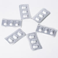 Film d'emballage composite gaufré à double bande d'aluminium haute barrière avec surface imprimable pour comprimés, capsules et pilules