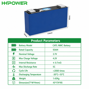 <span class=keywords><strong>Batterie</strong></span> lithium-ion prismatique NMC de remplacement HHpower 3.7v 93ah NCM Cell 5C à décharge rapide CATL 93AH LEV50 <span class=keywords><strong>pour</strong></span> voiture électrique - Product Image 2