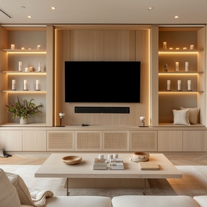 Meubles de salon modernes, <span class=keywords><strong>meuble</strong></span> <span class=keywords><strong>TV</strong></span>, ensemble complet, <span class=keywords><strong>meuble</strong></span> <span class=keywords><strong>TV</strong></span> <span class=keywords><strong>mural</strong></span> avec présentoirs, unités de rangement - Product Image 4
