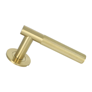 Maniglia per Porta in Ottone Satinato SS304, Design Elegante per Hotel, Uffici e Ville - Product Image 3