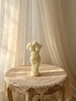 Bougie en cire de soja sculptée en forme de rose florale, décoration esthétique pour chambre à coucher, salon, fête, Diwali, Noël, Pâques