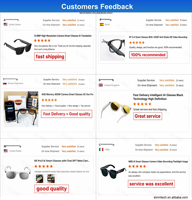 Lunettes Intelligentes M88 1080p AI Multifonctionnelles pour Appels, Assistant Vocal, Vidéo, Lunettes de Soleil à Reconnaissance Intelligente LED 2026