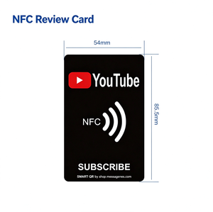 Carte NFC SHILOH <span class=keywords><strong>pour</strong></span> avis clients – Pas d'<span class=keywords><strong>application</strong></span>, pas de lecture de <span class=keywords><strong>code</strong></span> <span class=keywords><strong>QR</strong></span> – Puce importée – Plusieurs couleurs – Carte de visite intelligente <span class=keywords><strong>pour</strong></span> café, hôtel, boutique - Product Image 2
