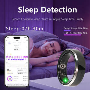 Bague connectée F56D <span class=keywords><strong>pour</strong></span> hommes et femmes, suivi de <span class=keywords><strong>la</strong></span> santé, du sommeil, de <span class=keywords><strong>la</strong></span> fréquence cardiaque, de <span class=keywords><strong>la</strong></span> <span class=keywords><strong>pression</strong></span> <span class=keywords><strong>artérielle</strong></span>, moniteur de fitness et de sport, compatible Android, étanche, en alliage - Product Image 3
