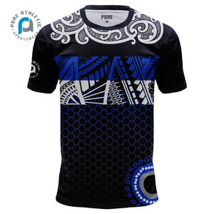 PURE personalizado nuevo diseño SAMOAN para hombre 100% poliéster sublimación impresión <span class=keywords><strong>Rugby</strong></span> deporte Jersey Tsamoa <span class=keywords><strong>camiseta</strong></span> - Product Image 2