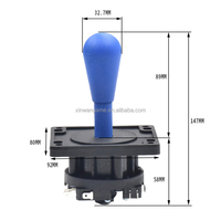 Joystick DE LUCHA Arcade de 4-8 vías de estilo americano de la mejor calidad, controlador de Joystick MAME de Metal para PC y máquinas de juego para niños