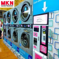 Lave-Linge Professionnel MKN Factory Commercial à Code QR, Laveuse-Sécheuse Superposée