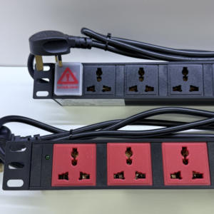 Couleurs personnalisables 1U 6Way Universal 250V Unité de distribution d'énergie Coque en alliage d'aluminium Interrupteur marche/arrêt Protection contre les surcharges IP20 - Product Image 3