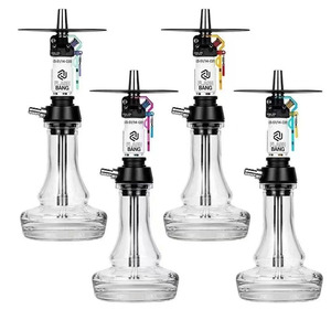 2026 gran oferta Hookah de lujo de cuatro tubos de vidrio con patrón de águila Haookah para fumar Shisha Set Hookah grande - Product Image 4