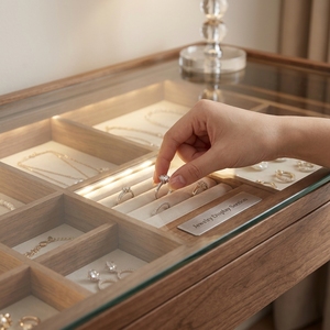 Miroir LED multifonctionnel, élégant, moderne, écologique, avec cadre doré, capteur tactile, lumières réglables, luxe, chambre à coucher, hôtel, <span class=keywords><strong>dressing</strong></span> - Product Image 3