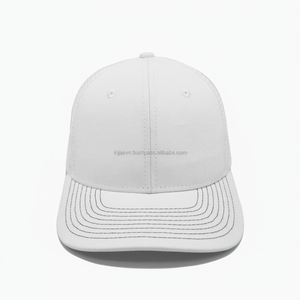 Chapeaux de camionneur pré incurvés personnalisés en tissu denim 100% coton, mode unisexe, 6 panneaux, couleur unie, logo personnalisé OEM - Product Image 1