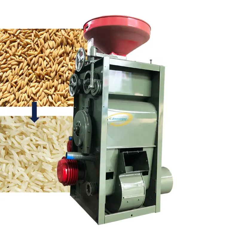 Fully automatic rice husk peeling machine rice whitening and polishing machine
