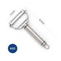 PURE COOK Groenteschiller 304 roestvrij staal 3-delige set Dual Head fruitschiller voor keukengereedschap Multifunctioneel