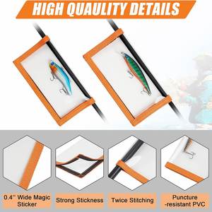 Sac d'emballage d'appâts en PVC transparent durable, résistant à l'eau salée, pour la pêche transfrontalière, article très vendu - Product Image 2