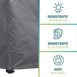 Housse de barbecue 105x60x95 cm en polyester 210D, protection extérieure pour barbecue - Product Image 5