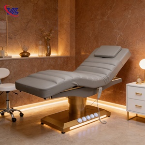 Xinman Lit <span class=keywords><strong>de</strong></span> beauté électrique à prix abordable, sans plomberie, pour spa <span class=keywords><strong>de</strong></span> tête et soins des pieds coréens, avec fonction <span class=keywords><strong>chauffante</strong></span>, doré - Product Image 6