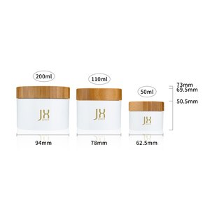 Envases de Tarro de 50 g, 110 g, 200 g, 200 ml, 6.6 oz para Manteca Corporal, Recipientes de Plástico Reciclable con Tapa de Bambú - Product Image 6