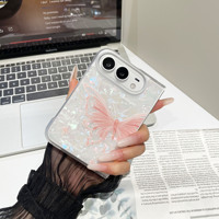 Coque de téléphone transparente à motif floral style INS, couverture intégrale, anti-jaunissement, pour iPhone Duo Ultra – Nouveauté usine IDEAL