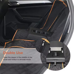 <span class=keywords><strong>Funda</strong></span> de Asiento de Coche <span class=keywords><strong>para</strong></span> <span class=keywords><strong>Perros</strong></span> y Gatos, con Estampado Oxford, Impermeable, Antideslizante, con Hebillas Ajustables, Compatible con Asientos de Banco y Reposabrazos Central - Product Image 5