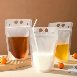 תיק רוכסן פלסטיק לעמוד שקית 250 מ "ל 500 מ" ל שקיות שקיות עם משקה מסיבה שקיות של מיץ למבוגרים ובני נוער - Product Image 1