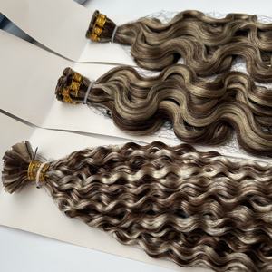 Cheveux russes <span class=keywords><strong>de</strong></span> qualité supérieure, double trame, invisibles, naturels, rangées <span class=keywords><strong>de</strong></span> perles, <span class=keywords><strong>un</strong></span> donneur, 100% cheveux vierges, trame nouée à la main - Product Image 1