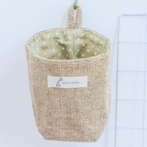 لطي الخيش سلة التخزين بن جهين سطح المكتب حقيبة التخزين شنقا الجوت سلة التخزين - Product Image 3