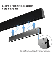 Lampe magnétique intelligente sur rail 48V 25W 30W Dali, encastrée, suspendue, éclairage LED magnétique pour rail de plafond