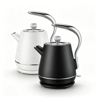 Bouilloire électrique rétro de luxe 1,8 L 1500 W avec arrêt automatique 360° °   Base rotative pour moule privé