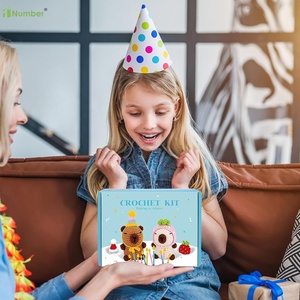 2025 Producto Nueva edición Adultos Niños <span class=keywords><strong>Principiantes</strong></span> Animales de peluche Marrón Beige Capybara <span class=keywords><strong>Amigurumi</strong></span> Kit de ganchillo de punto - Product Image 5