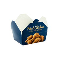 Boîte à emporter biodégradable personnalisée avec logo imprimé, très bien cotée, pour poulet, frites, recyclable, pour emballages de snacks et aliments frits