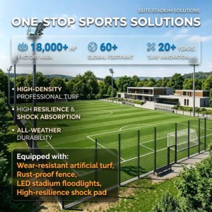 Campo de Fútbol Artificial de Alto Estándar con Cercas Perimetrales, Luces LED y Porterías Profesionales - Product Image 1