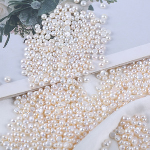 Perlas Naturales de Agua Dulce de 40 cm de Largo, Color Verde Pavo Real, 3-4 mm, para Manualidades, Cuentas Sueltas - Product Image 5