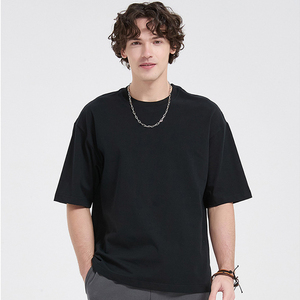 Camiseta Boxy Corta de Algodón 100% de Alta Calidad con Logo Personalizado, 260 GSM, Hombros Caídos y Corte Oversize - Product Image 4