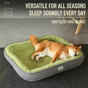Custom Winter Warm Washable Thick <b>Pet</b> Bed Plush Fleece Cushion With Removable Cover Non-Deforming Dog Bed For Small To Large Dog - Product Image 2