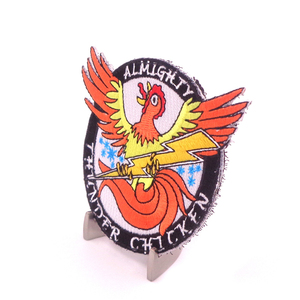 Parche Termoadhesivo Personalizado <span class=keywords><strong>Barato</strong></span> de Fábrica para Ropa, Parche Bordado de Pájaro Termoadhesivo, Insignia con Logotipo Personalizado - Product Image 1