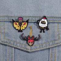 Broches de revers en émail plaquées or, personnalisées, en métal, style antique, moderne, traditionnel, mignon, dessin animé, pour animaux d'anime, vente en gros à bas prix