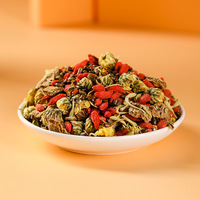 Tisane Mélangée aux Graines de Cassia, Baies de Goji, Racine de Bardane, Bourgeons de Chrysanthème, Chèvrefeuille et Osmanthus – 37,5g