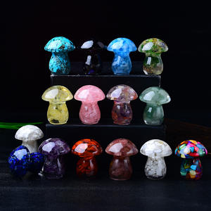 Toptan doğal kristal ezilmiş taş reçine mantar moda trendi DIY ev dekorasyon tahsil promosyon süsler - Product Image 2