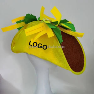 Crazy Party Nouveauté Taco Hat Fiesta Food Costume pour la rentrée scolaire Graduation Thanksgiving Noël Halloween Cinco De Mayo - Product Image 5