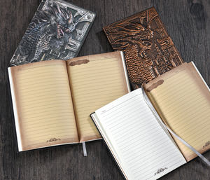 Journal en cuir PU A5 avec phénix en relief <span class=keywords><strong>3D</strong></span>, carnet d'écriture rétro vintage, autocollant, couverture rigide, carnet de voyage, bloc-notes - Product Image 6