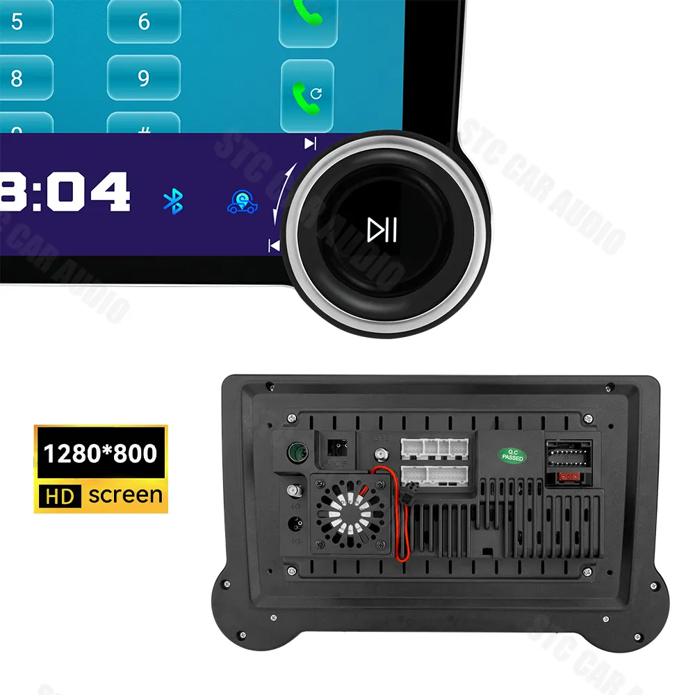 10.1 Inch Android 13 Multimedia Carplay Monitor 4G Gps Navigatie Universele Stereo Duel Knoppen Dsp Bluetooth Ingeschakeld