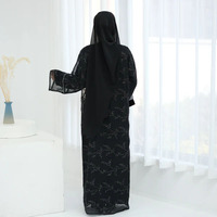 Abaya et robe intérieure musulmanes de style turc pour femmes, 2 pièces, respirantes, en polyester, robe maxi ODM