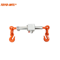 Toyo-Intl DRLA Type OEM personnalisable, tendeur à cliquet forgé 1/2'' - 5/8'', double crochet, chaîne de sécurité à déclenchement rapide