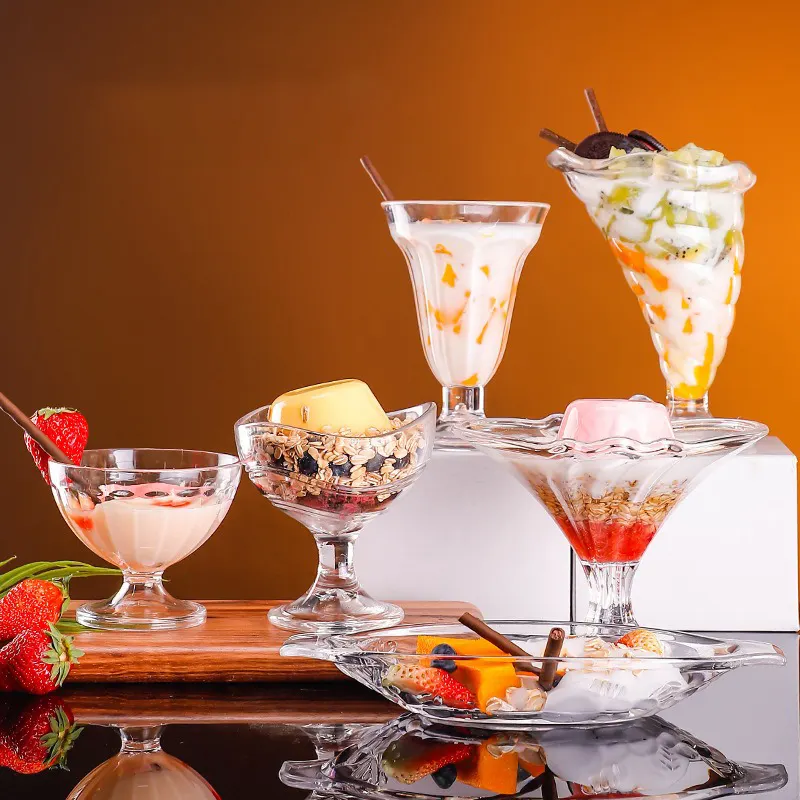 Groothandel 250Ml 500Ml Acryl Pc Multi Acryl Kom Dessert Ijs Beker Voor Dessert Winkel Restaurant